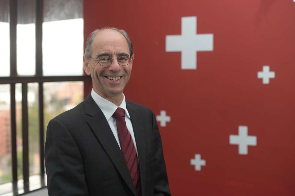 El embajador de Suiza, Kurt Kunz, celebra hoy la fiesta nacional de su país. / Christian Garavito