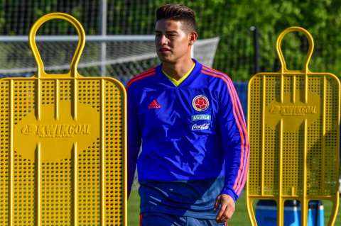 Con James, Colombia completó su último entrenamiento antes de poner rumbo a Saransk