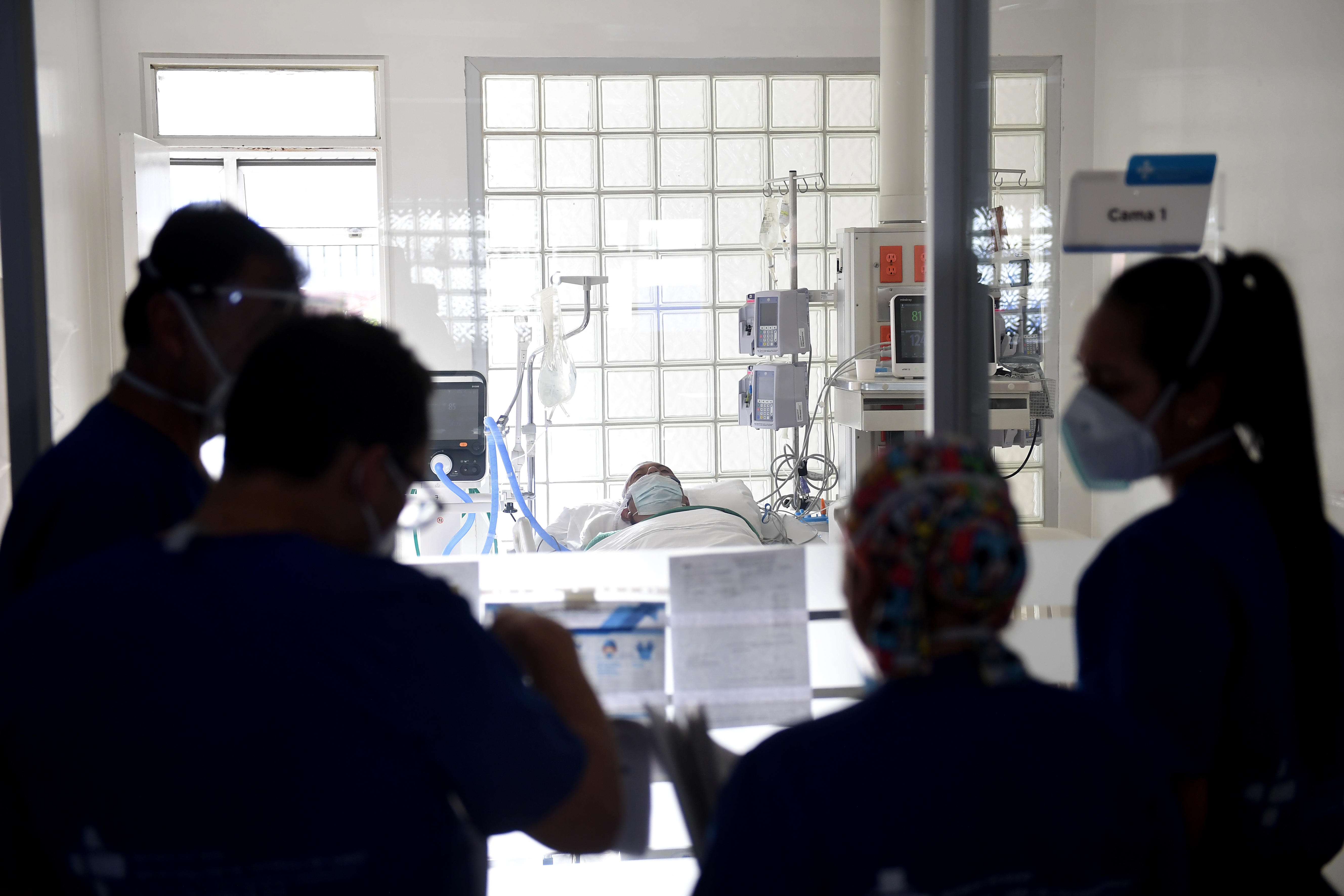 Sala UCI para pacientes de Covid – 19 de este hospital