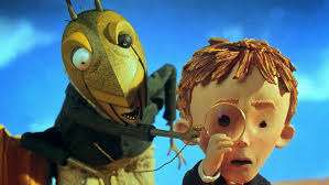 Imagen de una de las escenas de la película "James y el durazno gigante", basada en el libro de Roald Dah. / Cortesía