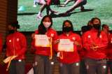 Equipo femenino de Santa Fe fue condecorado por la Alcaldía de Bogotá
