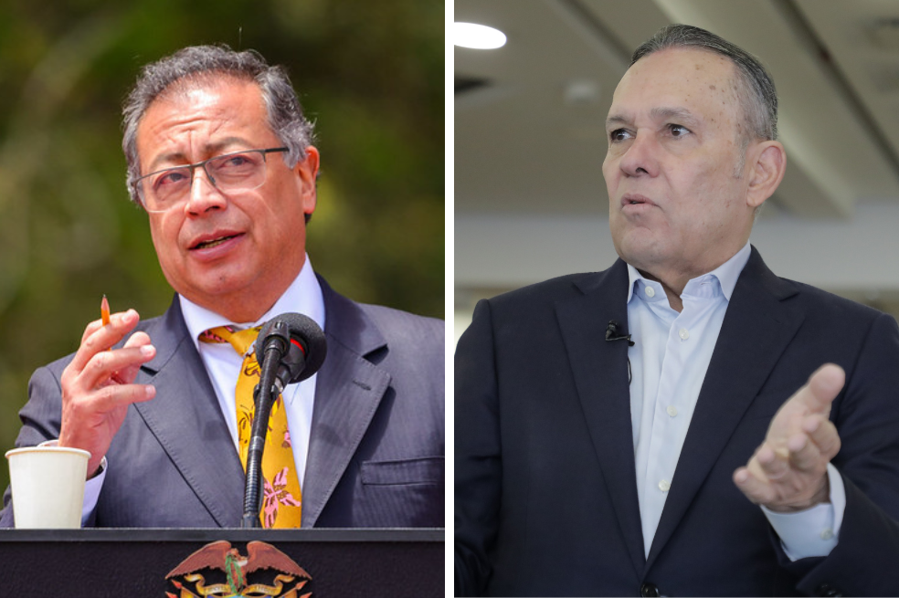 Gustavo Petro, cabeza del Ejecutivo; Efraín Cepeda; presidente del Legislativo.