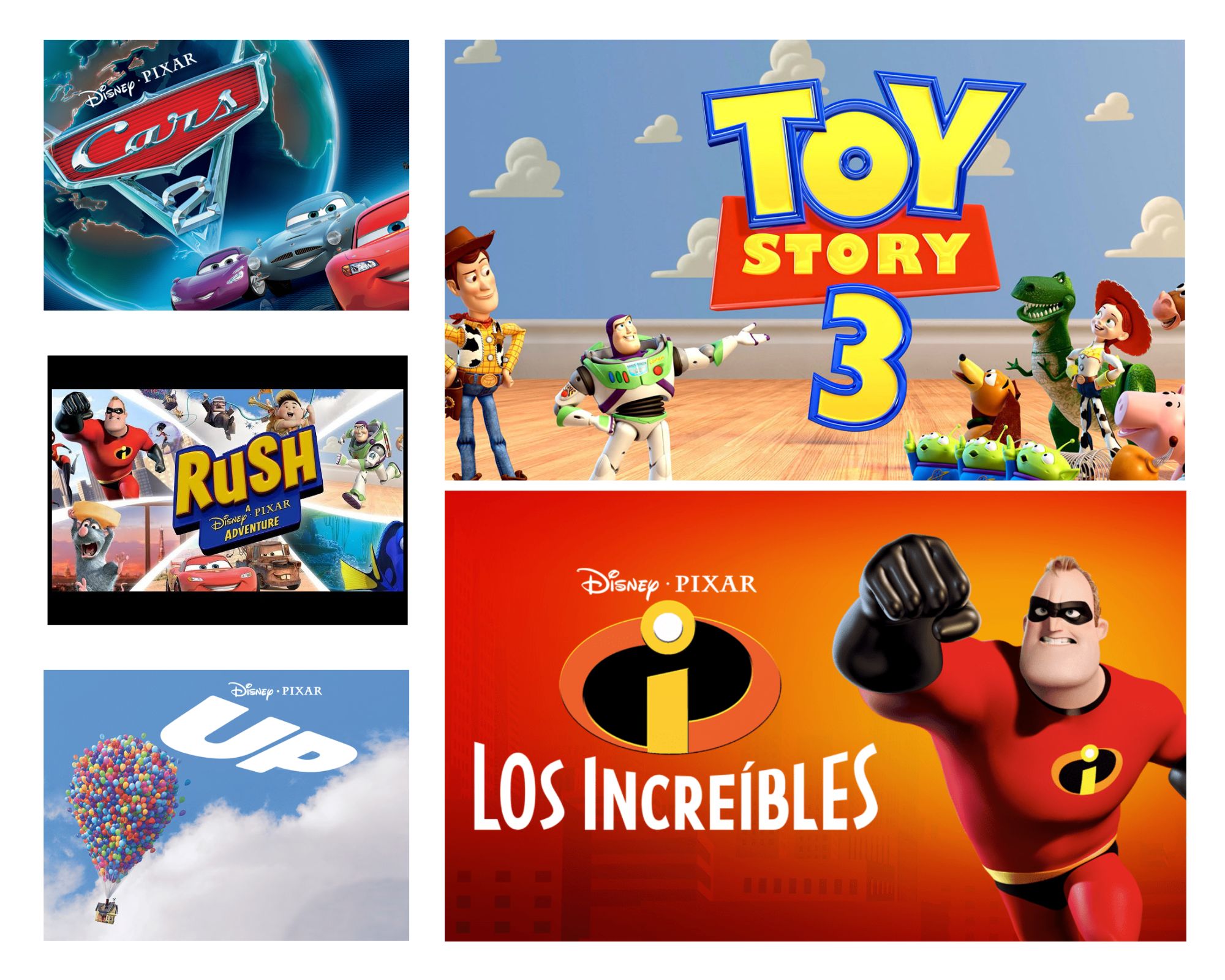 Las franquicias de Cars, Toy Story y Los Increíbles hacen parte de las 10 más taquilleras en la historia de Pixar.