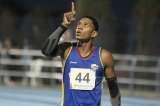 Medallota de Bernardo Baloyes en los 200 metros del atletismo