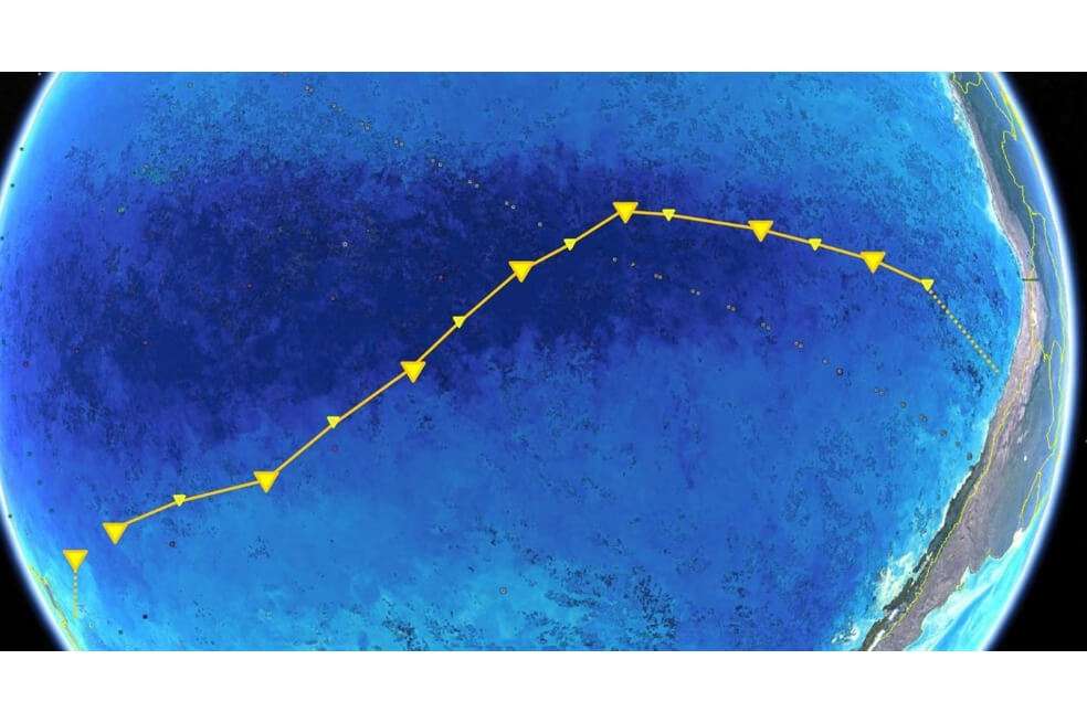 Realizan el primer inventario de vida en el desierto oceánico más remoto del mundo. / MAX PLANCK INSTITUTE/ GOOGLE EARTH / NASA