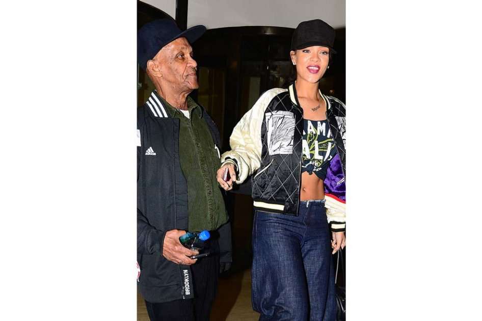 Rihanna y su abuelo, Lionel Braithwaite.