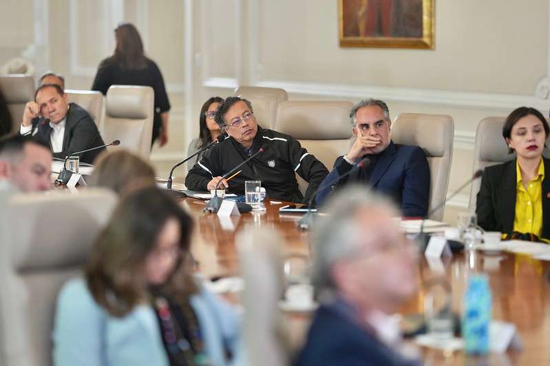 El presidente Gustavo Petro lideró el consejo de ministros este martes.