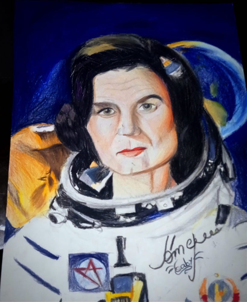 Dibujo de Gabriela Gómez Sinisterra, finalista de la categoría 12 - 15 años.