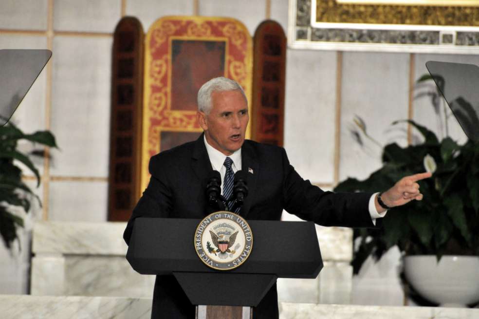 Mike Pence, vicepresidente de Estados Unidos, se encuentra realizando su tercera gira por América Latina. / AFP
