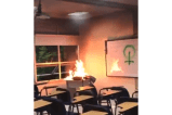 Protesta por presunto acoso de profesor terminó en desmanes en el ITM de Medellín