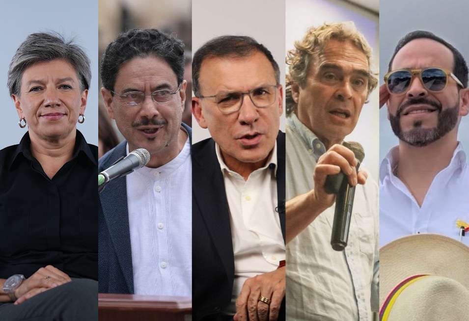 Claudia López, Iván Cepeda, Roy Barreras, Sergio Fajardo y Abelardo de la Espriella buscan llegar a la Presidencia.