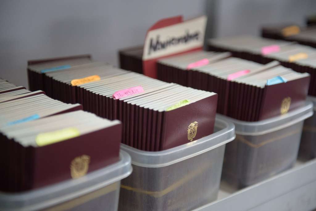 Pasaportes sin reclamar.
