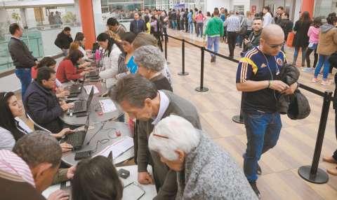 Récord en proceso de inscripción de cédulas