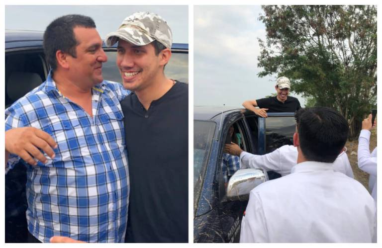 Las otras fotos de Juan Guaidó con supuestos miembros de «Los Rastrojos»