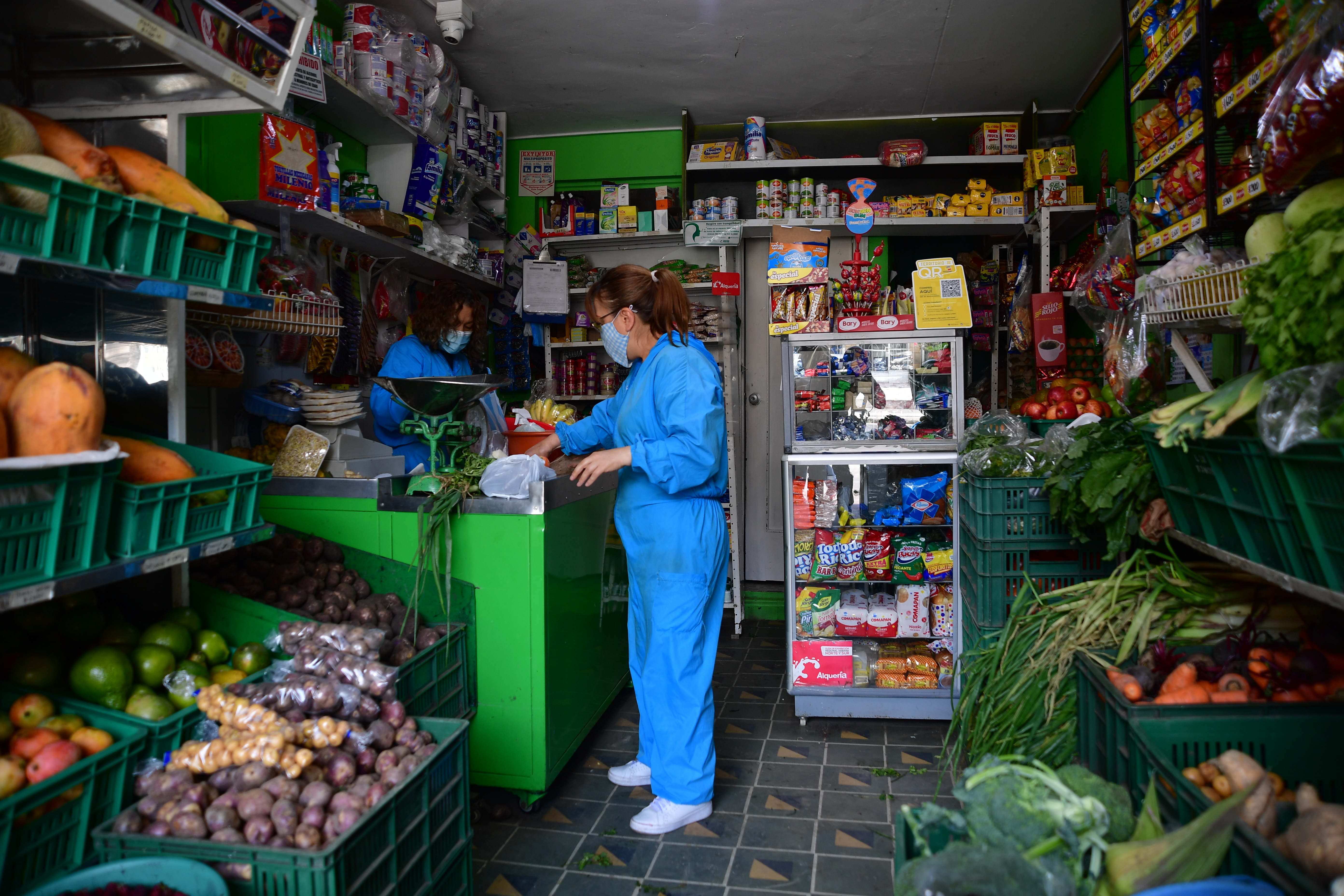 Tenderos durante la pandemia por Covid-19.