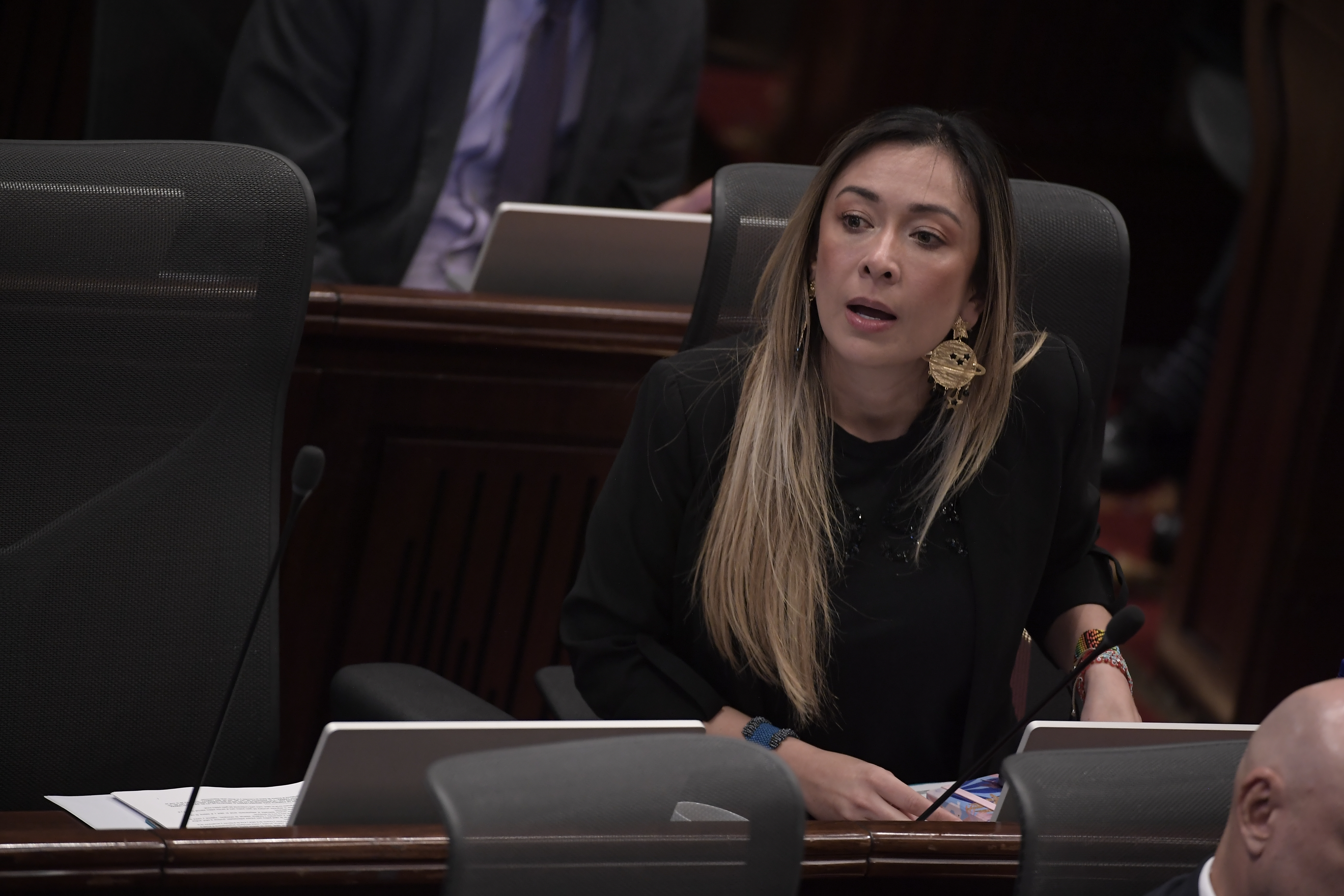 Congresista, durante el debate en que aprobaron la reforma a la Salud en la Cámara de Representantes.