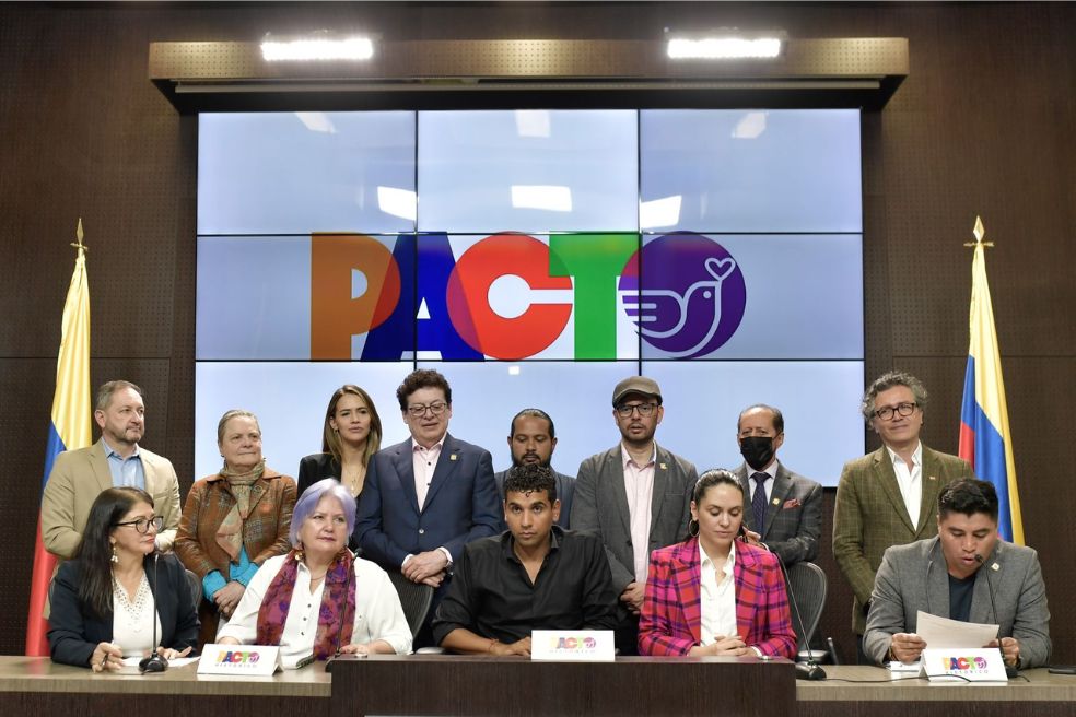 Rueda de prensa de la bancada del Pacto Histórico
