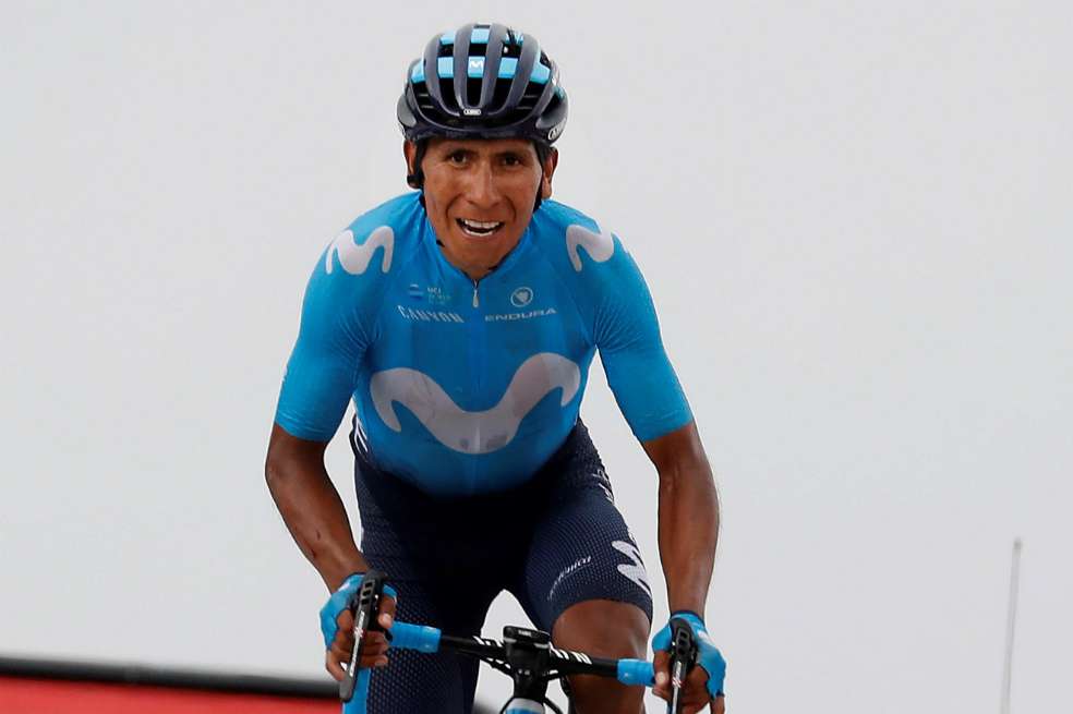 Nairo Quintana, es cuarto en la general de la Vuelta a España. / EFE