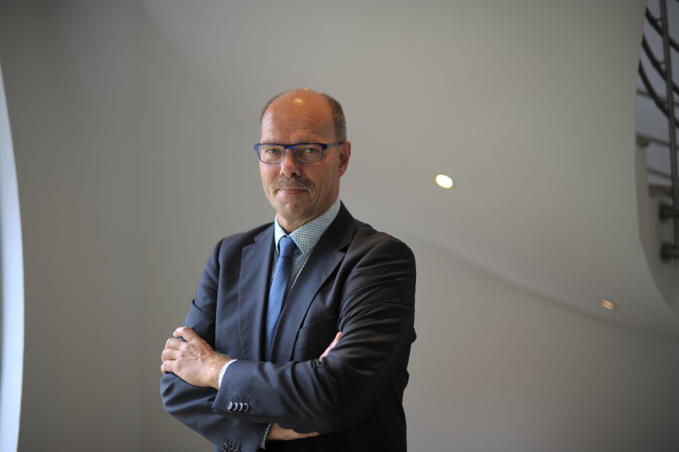 Maarten Vrolijk, investigador del sector lácteo de la U. de Wageningen de Holanda. / Cristian Garavito.