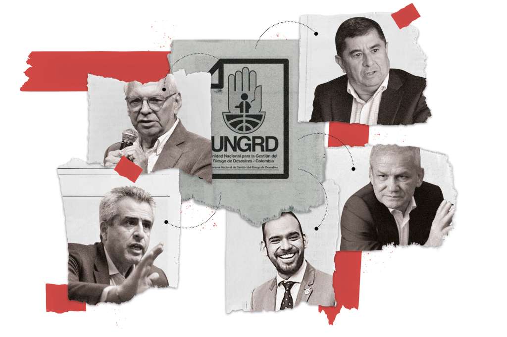 Más salpicados en el caso de corrupción de la Ungrd: los exministros, Ricardo Bonilla (Hacienda) y Luis Fernando Velasco (Interior); el exdirector del Departamento Administrativo de la Presidencia (Dapre), Carlos Ramón González; el anterior enlace de la Presidencia con el Congreso, Jaime Ramírez Cobo; y el exdirector de Función Pública, César Manrique Soacha.