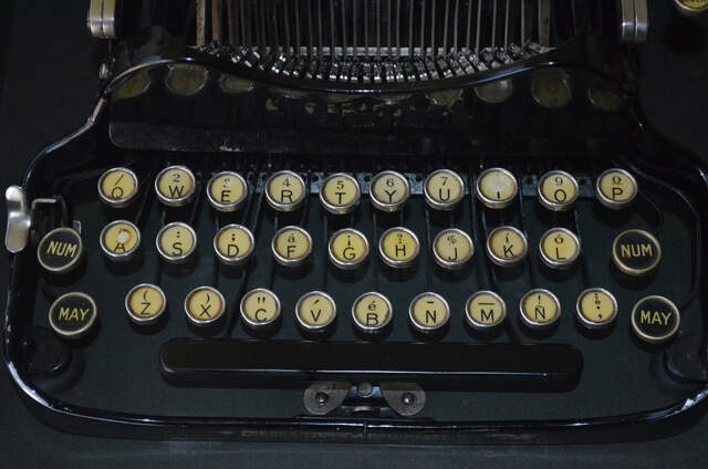 Imagen de las teclas de una máquina de escribir Smith Corona, como la que usaba Ernest Hemingway.  / Cortesía