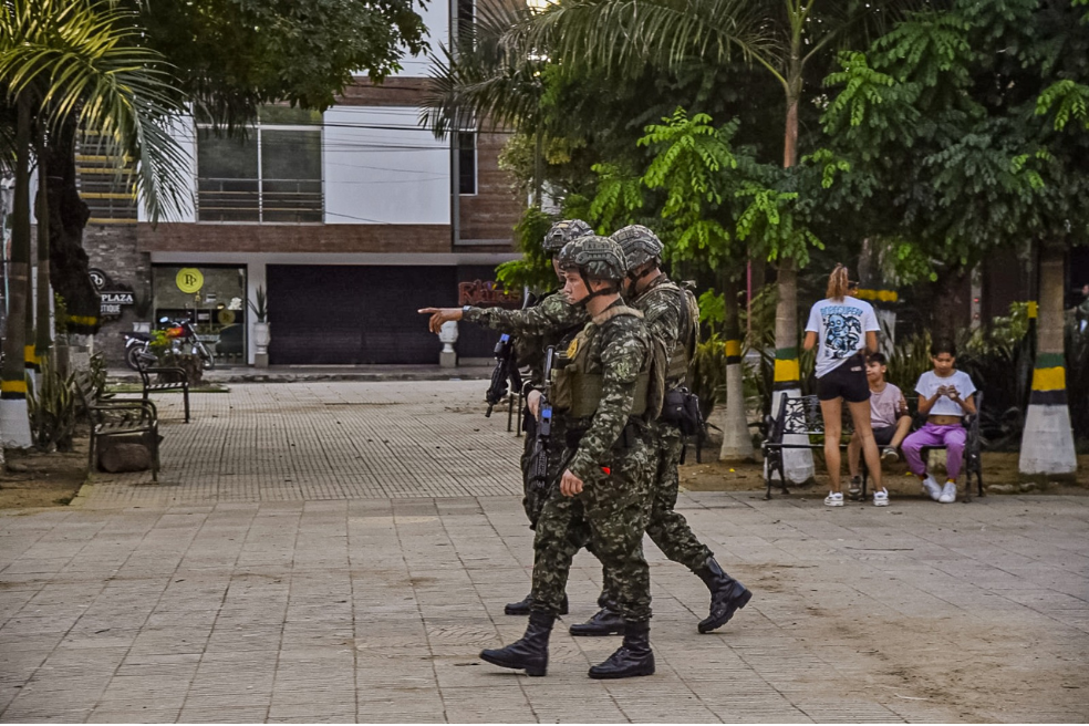 Despliegue de militares en el Catatumbo.