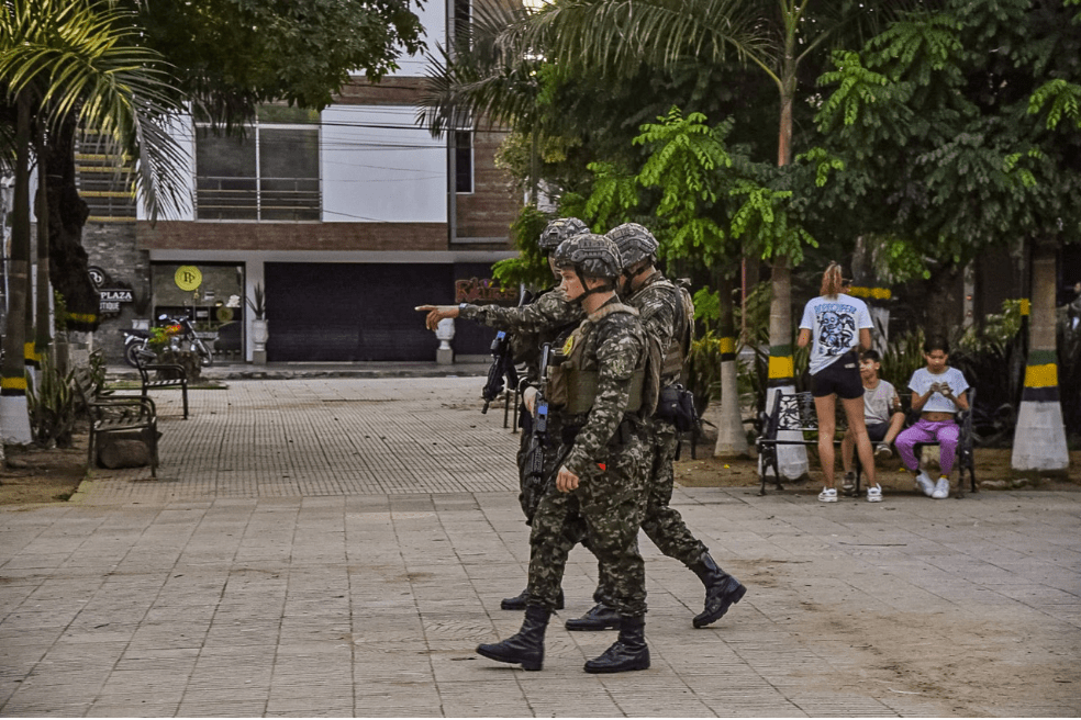 Despliegue de militares en el Catatumbo.