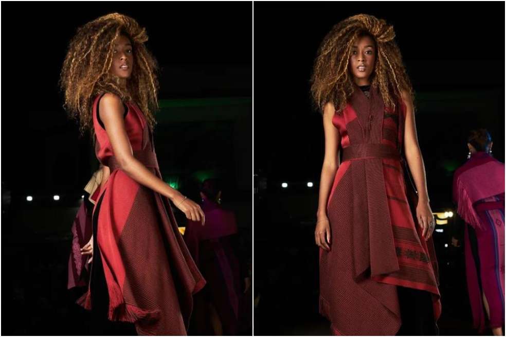Este es el vestido que Petro le obsequiará a Melania Trump. / Tomada de la cuenta de Instagram de Hajsu Etnomoda