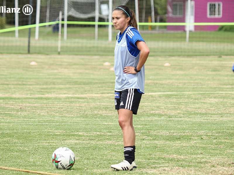Tatiana Ariza, jugadora de Millonarios, ha disputado cuatro Mundiales, dos Copas América y dos Juegos Olímpicos. / MFC