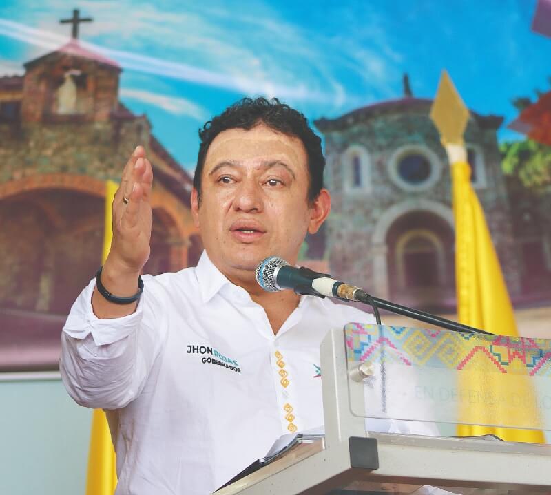 El gobernador de Nariño, Jhon Rojas. / Cortesía Gobernación de Nariño