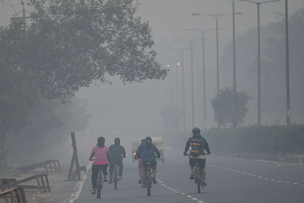 Así amaneció Nueva Delhi este sábado 13 de noviembre.