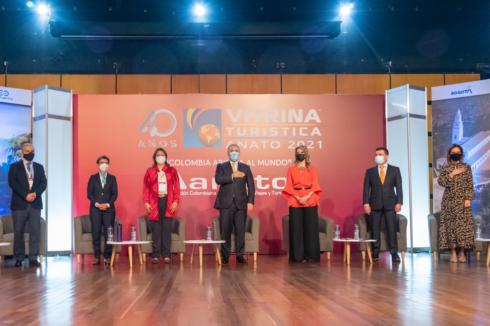 Acto inaugural de la Vitrina Turística de Anato 2021.
