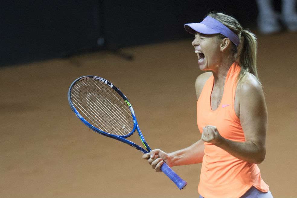 María Sharapova venció a a la italiana Roberta Vinci / AFP