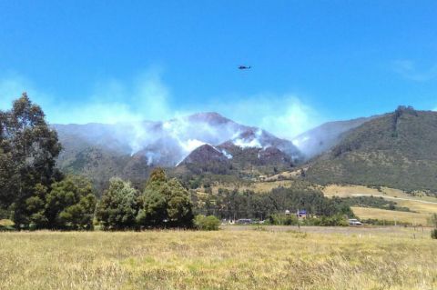 Incendio en Tenjo, controlado en un 99 %