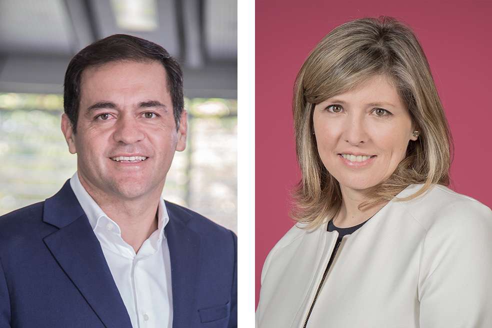 Fabián Hernández, Presidente CEO de Telefónica Movistar Colombia y Adriana Guillén, Presidenta de Asocajas.