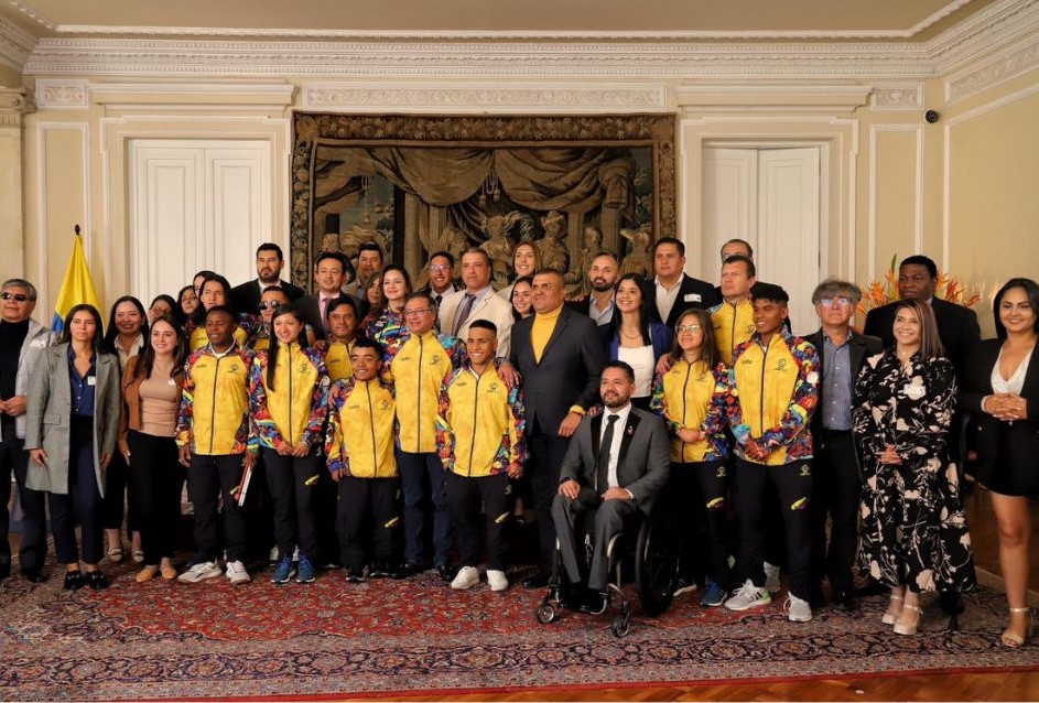 El presidente y la Ministra del Deporte fueron partícipes de la ceremonia.