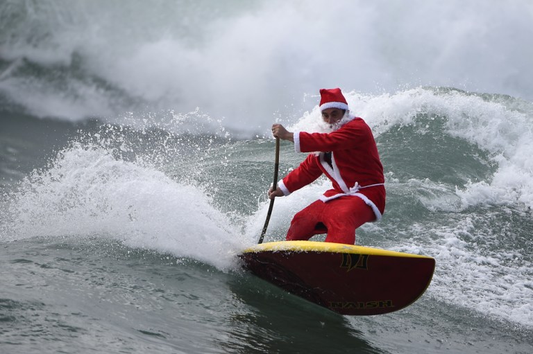 Papa Noel… ¿y el trineo?