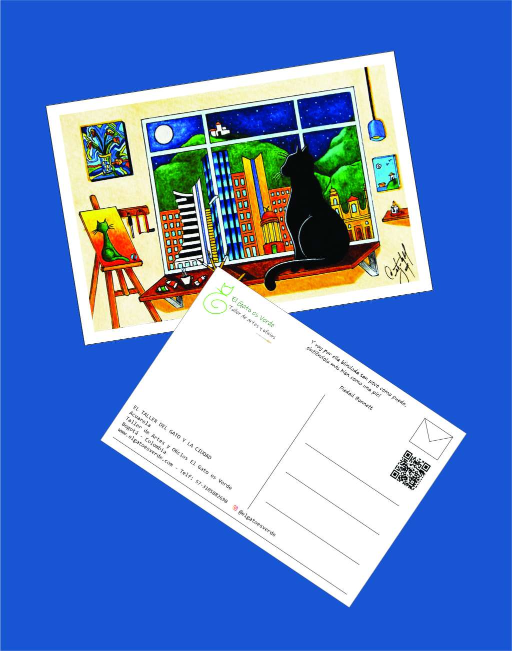 Foto: tiro y retiro de la postal