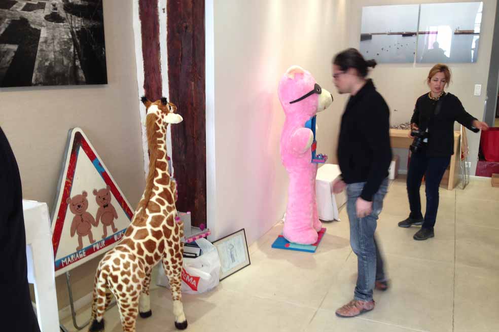 La exposición de Niño Bonett en la galería 55 Bellechasse, de París. / Fotos: Cortesía