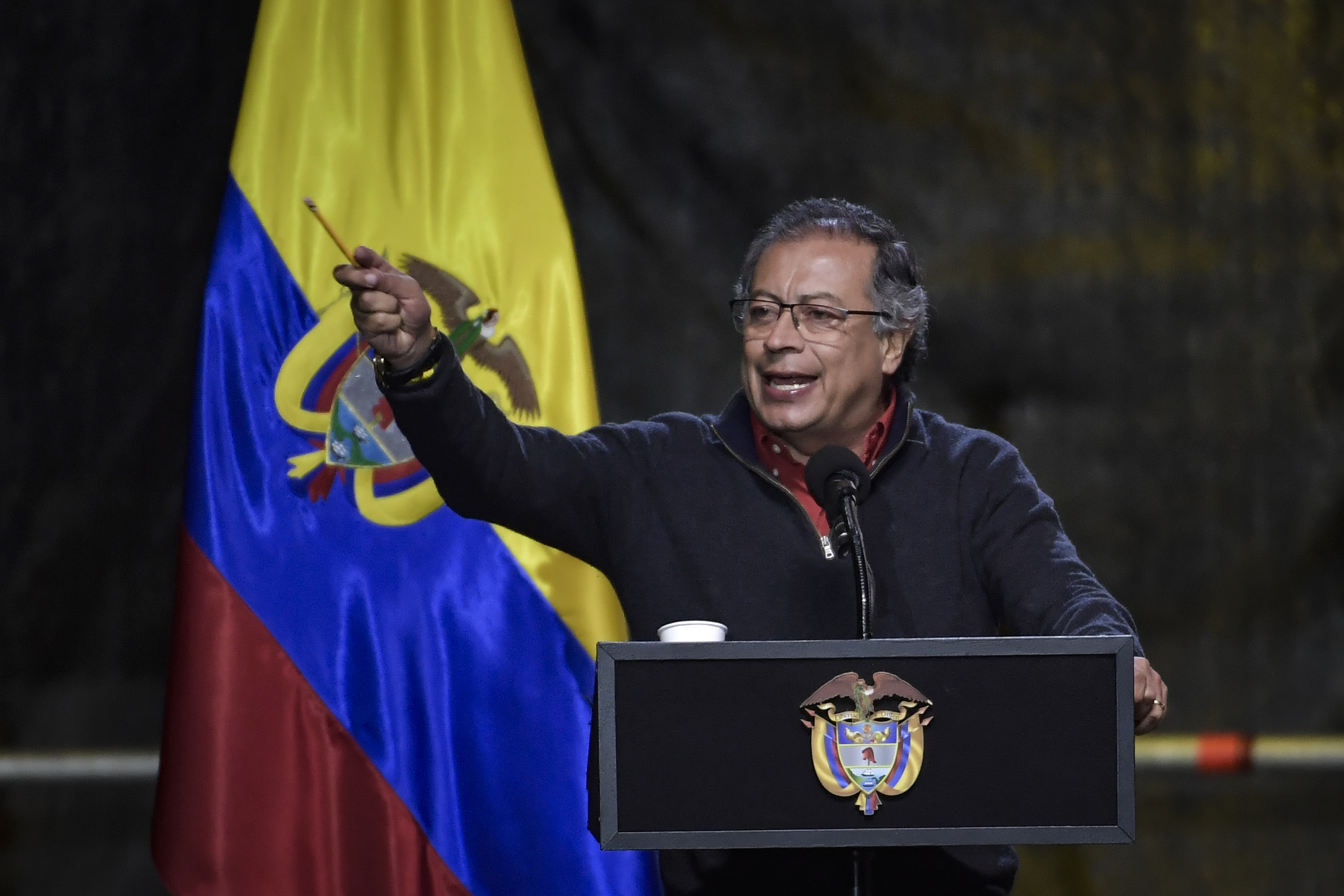 Durante la sanción presidencial de la ley No Más Olé en la Plaza de Toros