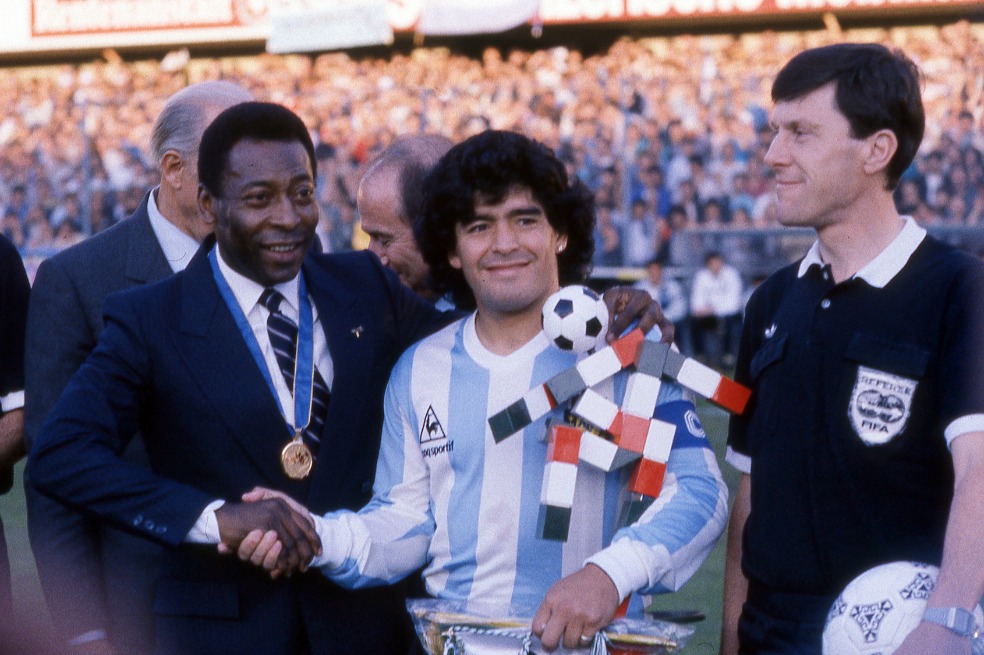 Pelé y Maradona