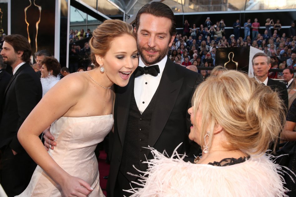Jennifer Lawrence y Bradley Cooper.
