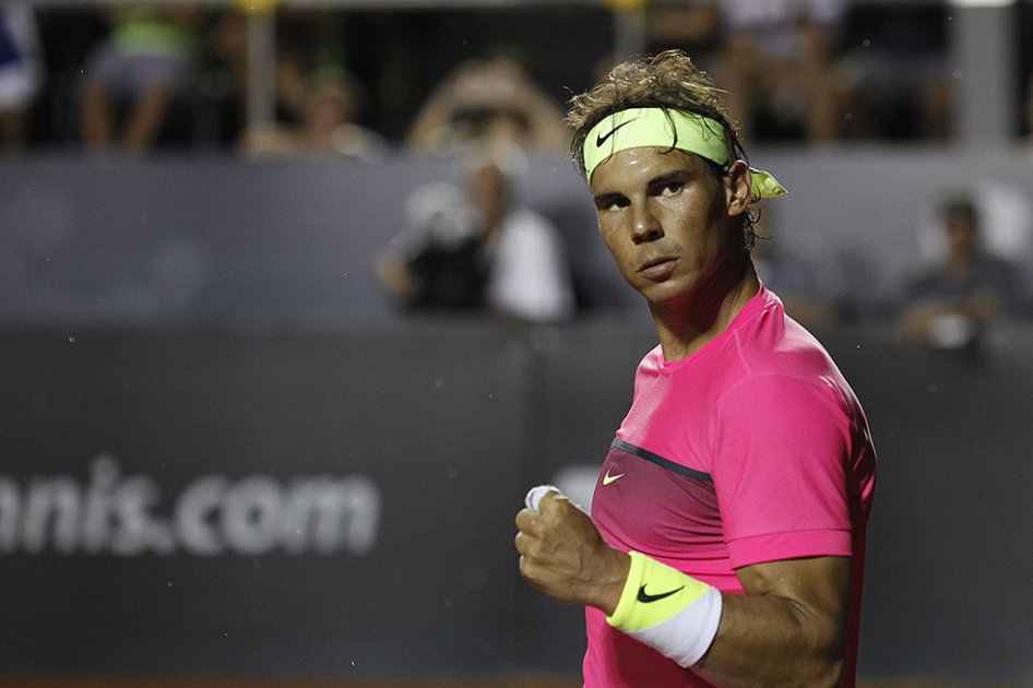 Rafael Nadal celebra su victoria ante Belluci en Río de Janeiro. Foto: AFP
