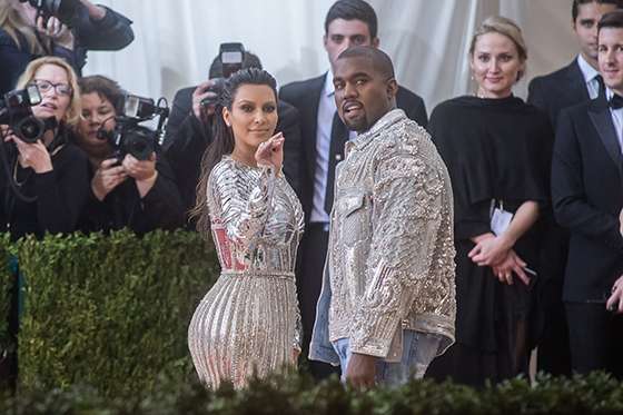 Kim Kardashian y Kanye West. / Archivo AFP