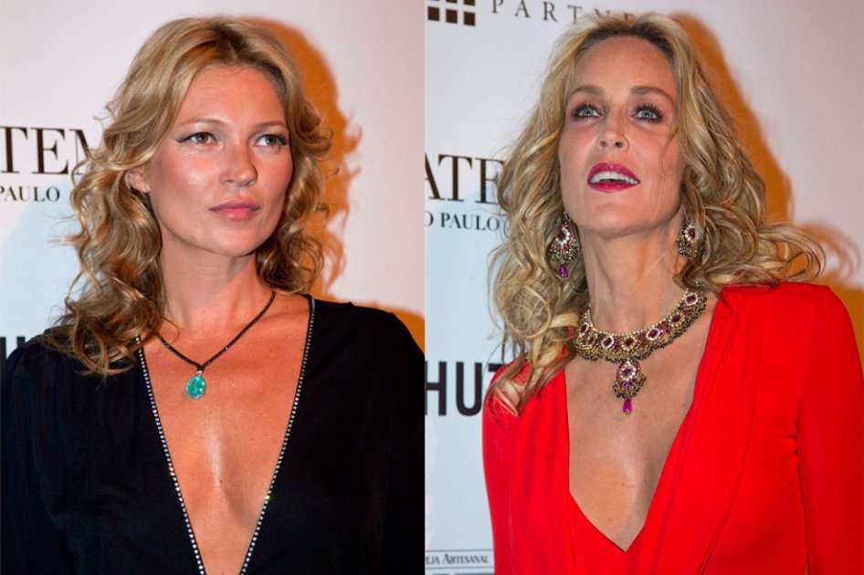Kate Moss y Sharon Stone. / Efe.