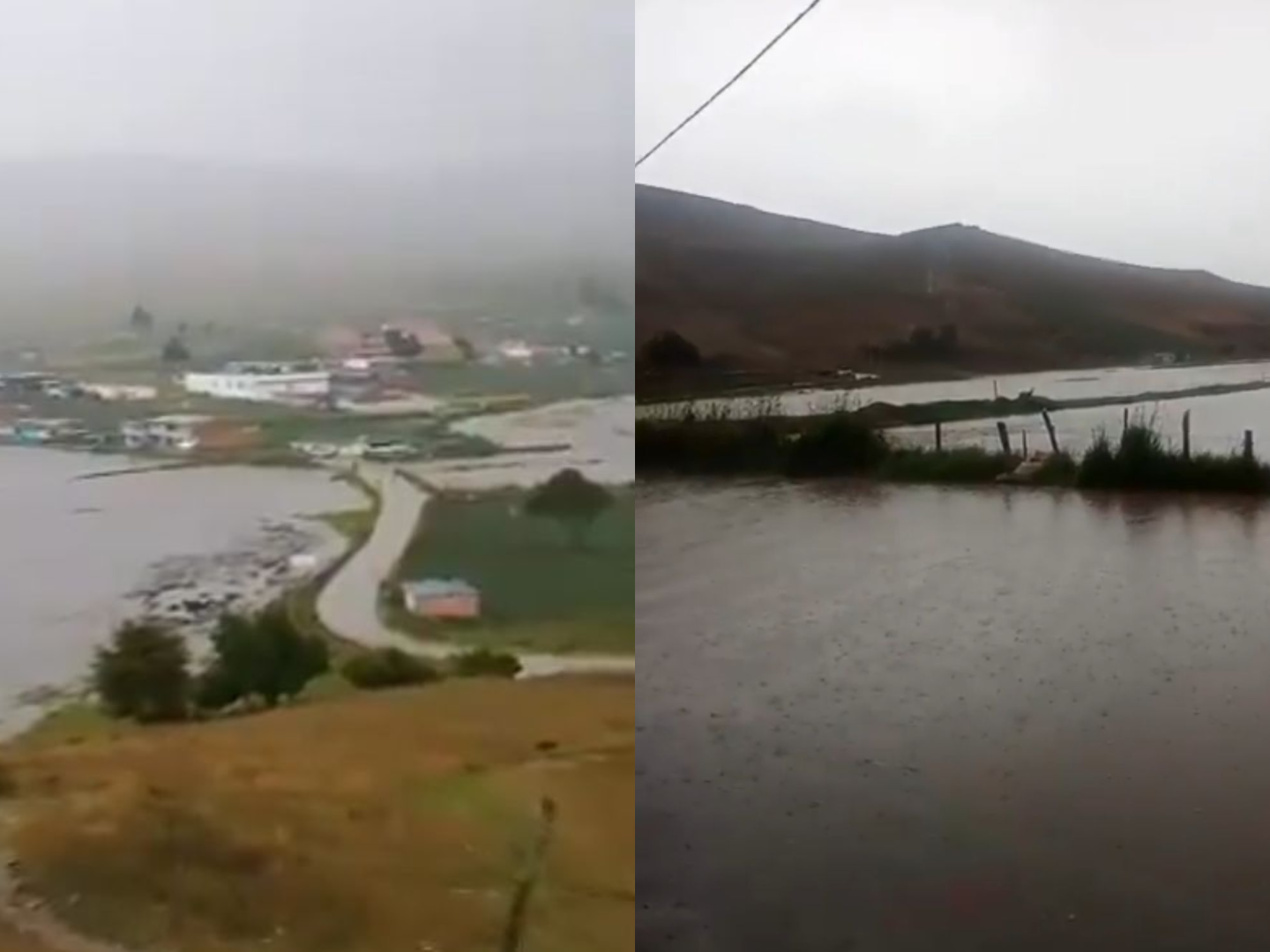 Campesinos reportaron pérdidas en sembradíos de papa y cebolla tras el desbordamiento del río Jordán, una de las emergencias más graves registradas este fin de semana en Santander.