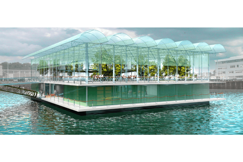 La compañía espera expandir sus granjas flotantes para pollos y producción de verduras. / Floating Farm
