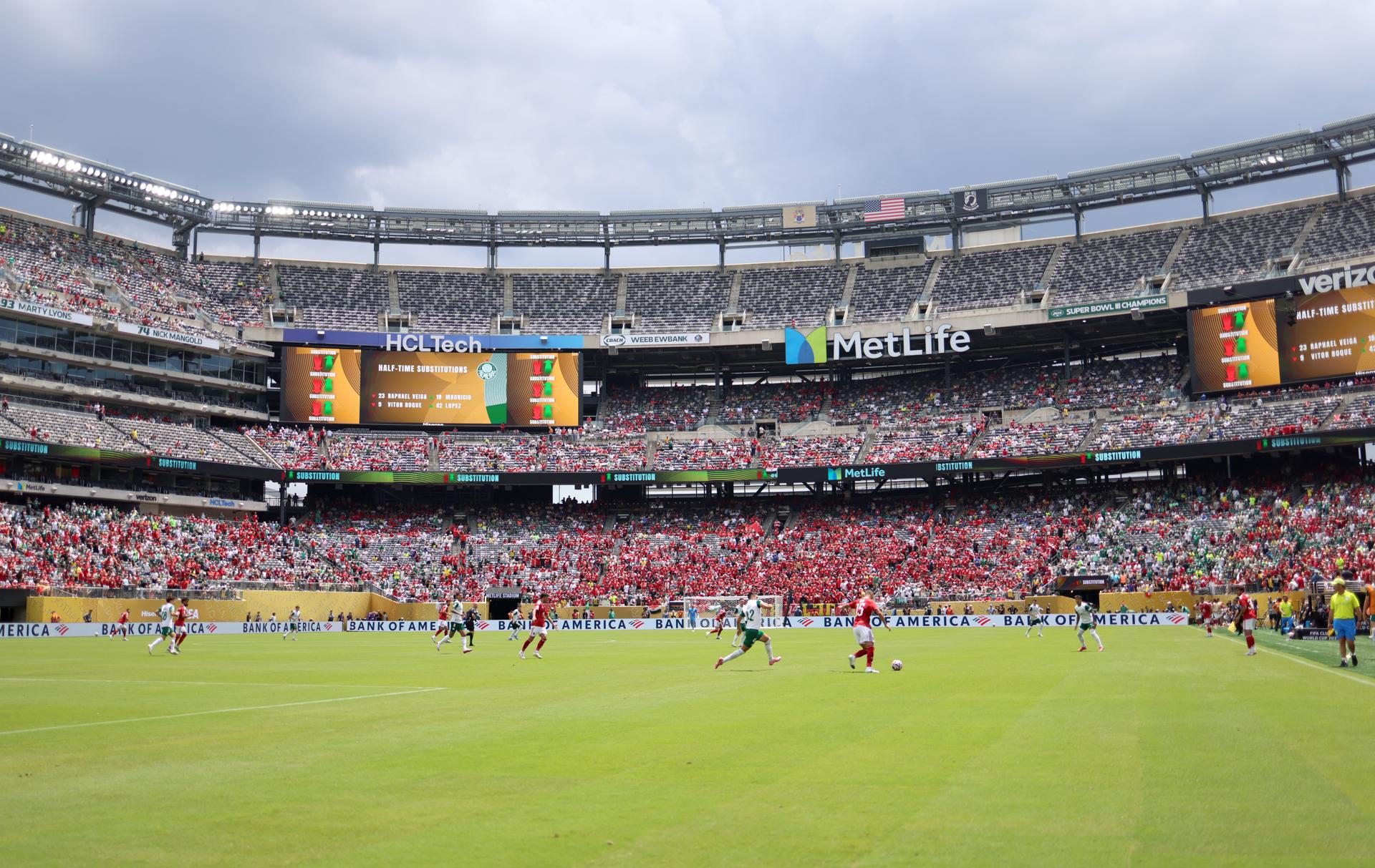 East Rutherford (United States), 19/06/2025.- General view of the MetLife stadium during the FIFA Club World Cup 2025 match between Palmeiras and Al Ahly in East Rutherford, New Jersey, USA, 19 June 2025. (Mundial de Fútbol) EFE/EPA/JUSTIN LANE