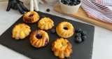 Receta: mini “cakes” de yogur y arándanos