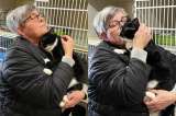 Gato esmoquin, que nadie adoptaba, encuentra el hogar perfecto tras esperar un año